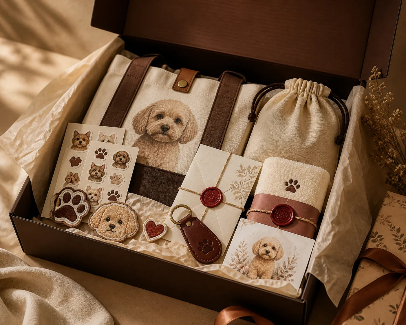 Open PawMemory personalized pet gift set
